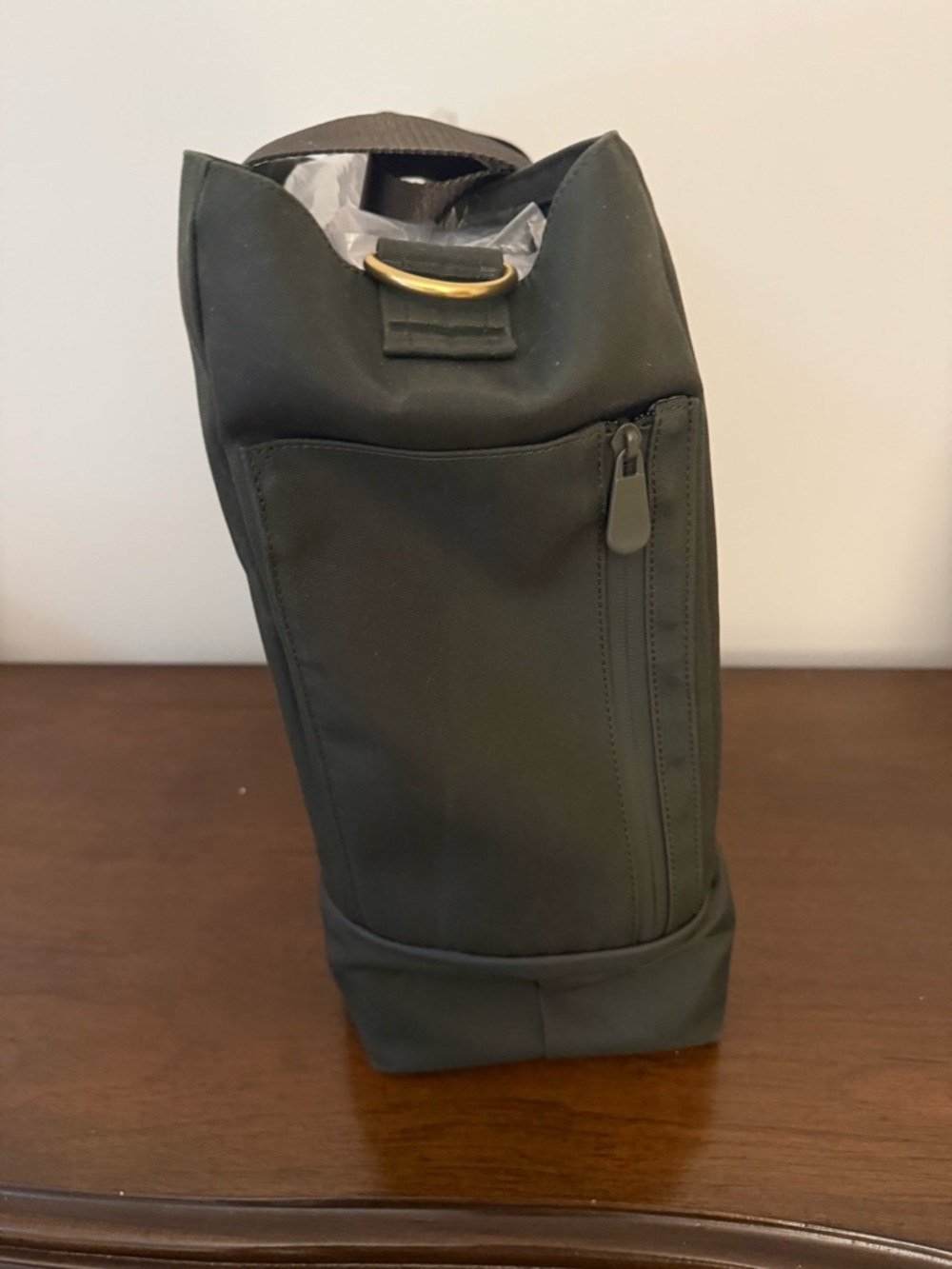 Lo & Sons Olive Green Catalina with Travel Straps and Separate Shoe Compartment - Picture 4 of 16